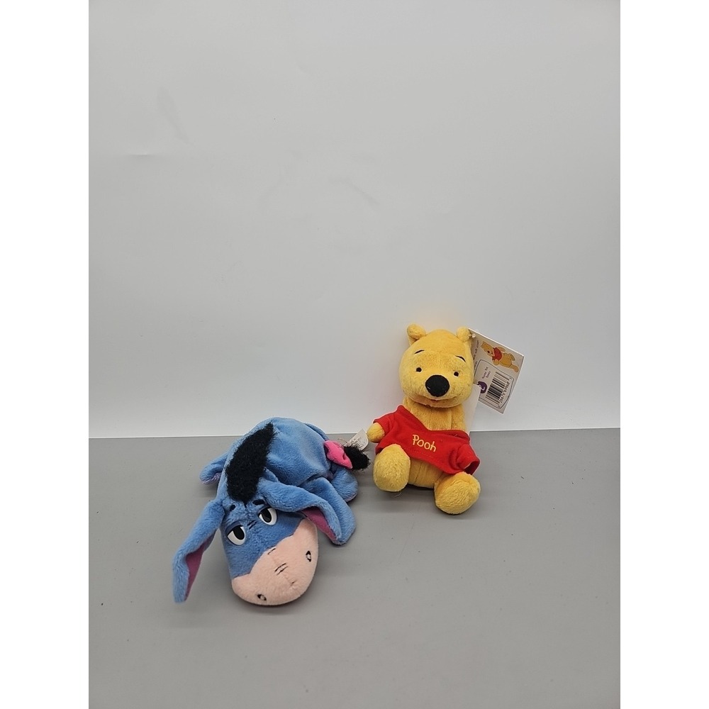 Pooh Bear and Eeyore Donkey  Beanbag Plush